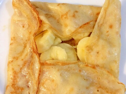 オーツミルククレープ(バナナとライムのトッピング)